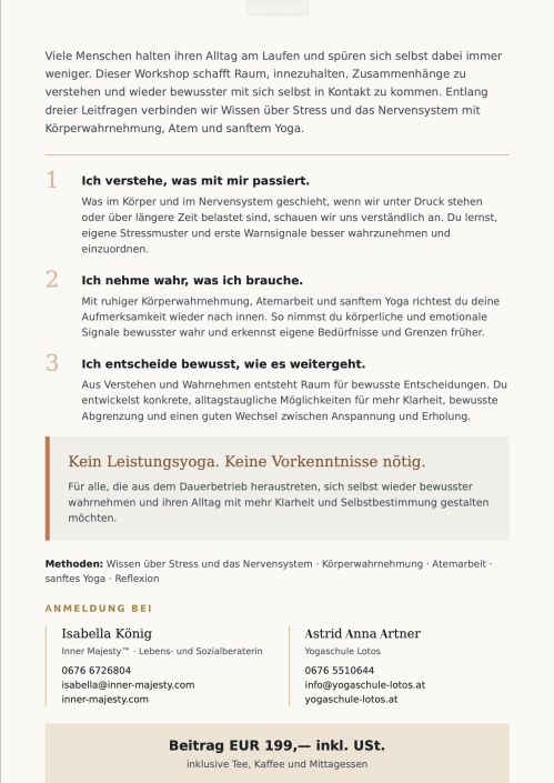 Folder Rückseite